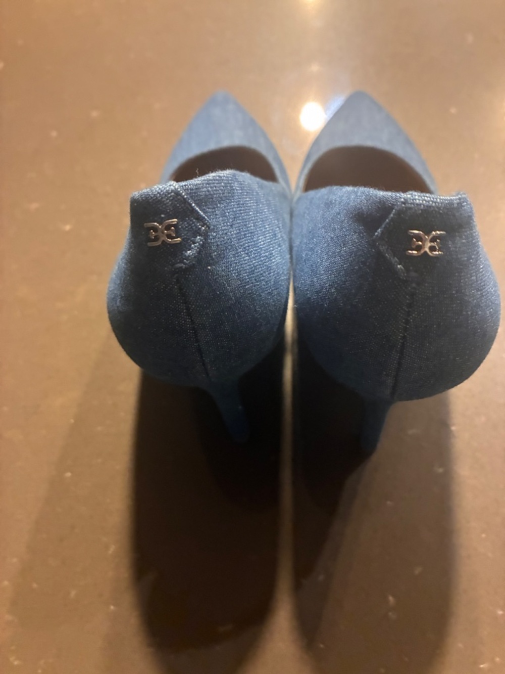 Sam Edelman denim heels - Picture 2 of 3